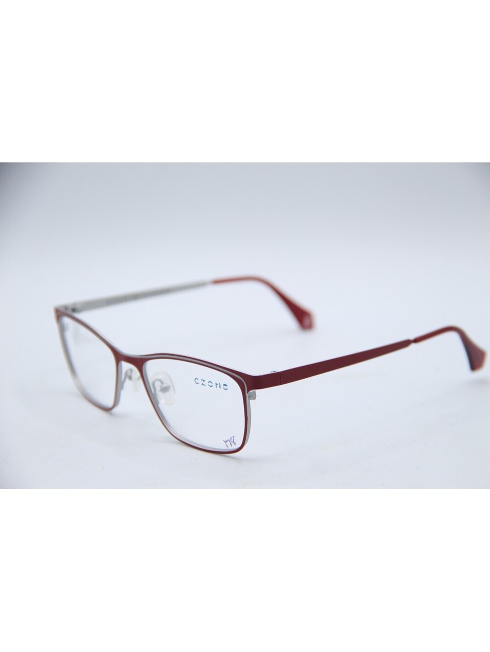 C-Zone P3200 Col.30 Red White Authentic Eyeglasses 50-18